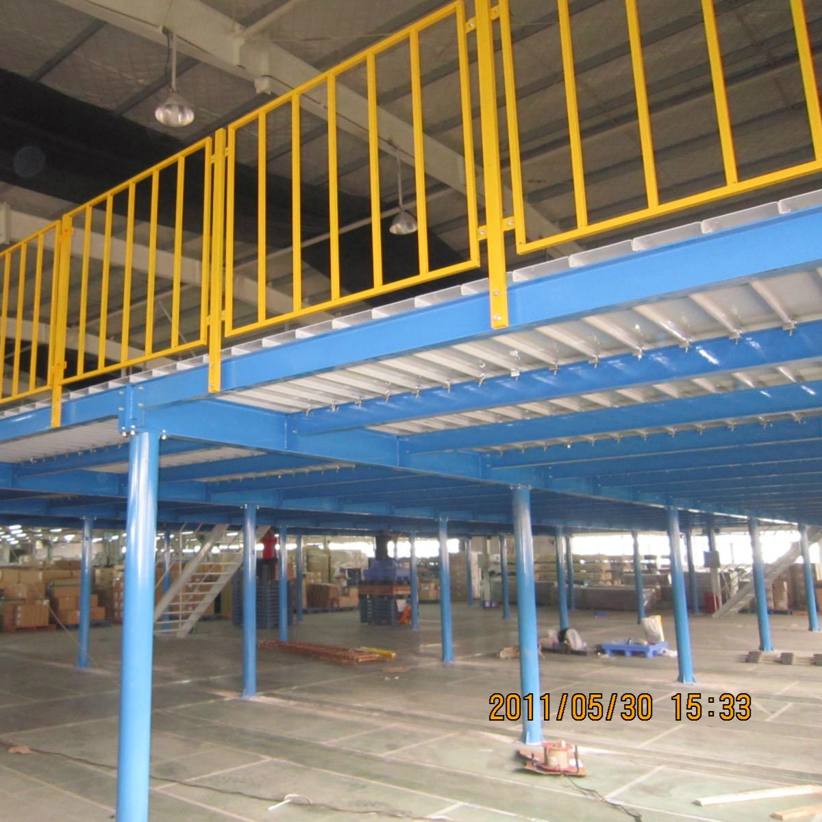常州钢结构平台 楼梯货架 二层钢平台货架 无锡阁楼式平台-阿里巴巴
